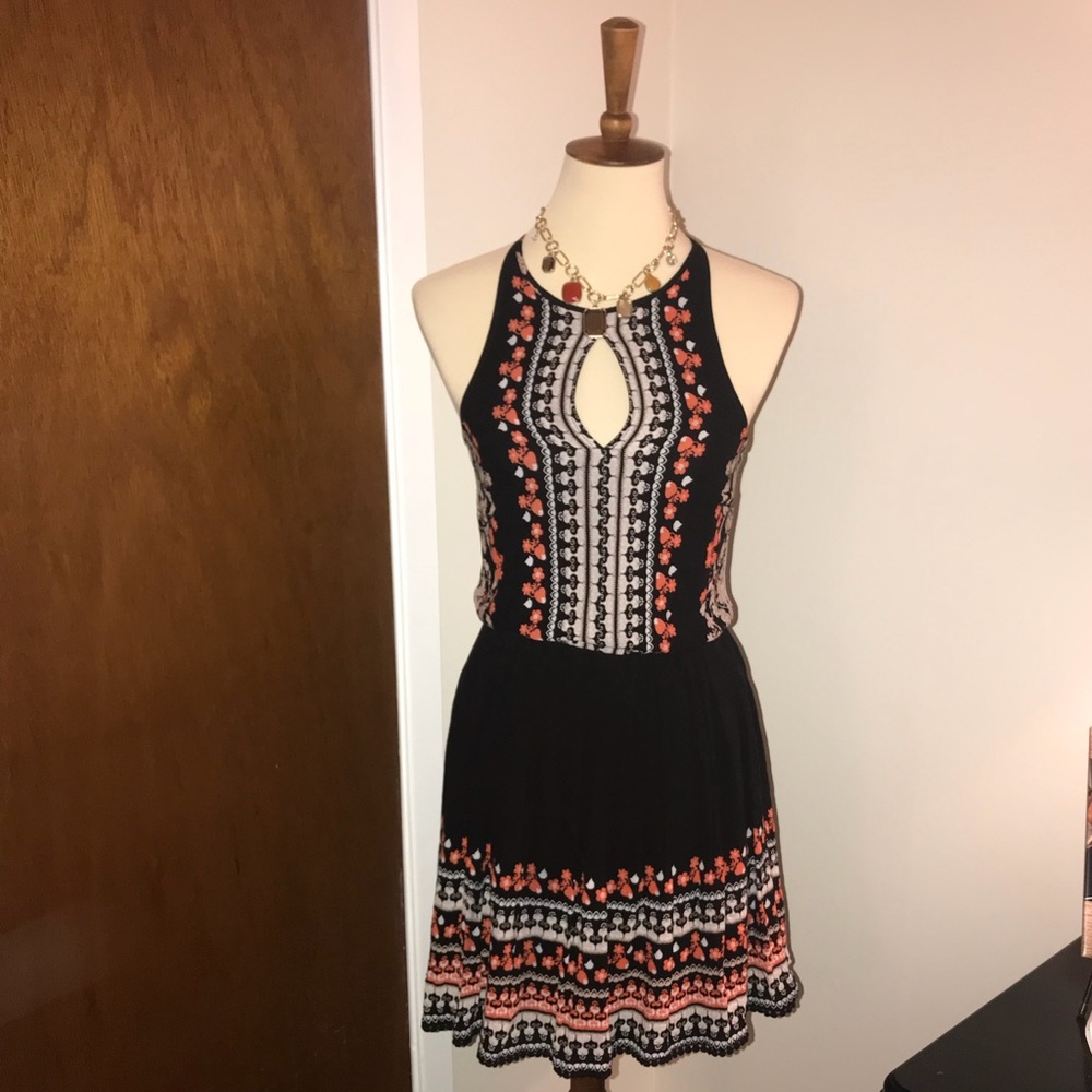 Miami black printed dress